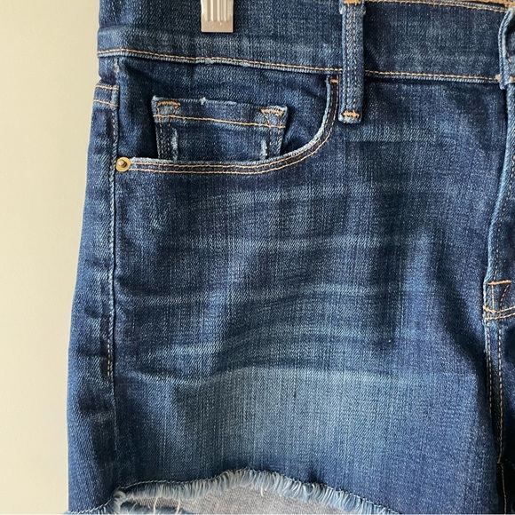 Frame Denim Le Cutoff Raw Hem Fulham Wash Low Rise Shorts Size 29 - Picture 4 of 12